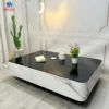 Bàn sofa chữ nhật mặt đen trắng vân đá chân bệt tại showroom bàn trà ở Thịnh Phát Đà Nẵng