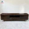 Kệ tivi gỗ Mun chân thuyền cánh gỗ đặc góc trực diện chất lượng cao cấp tại Nội Thất Thịnh Phát