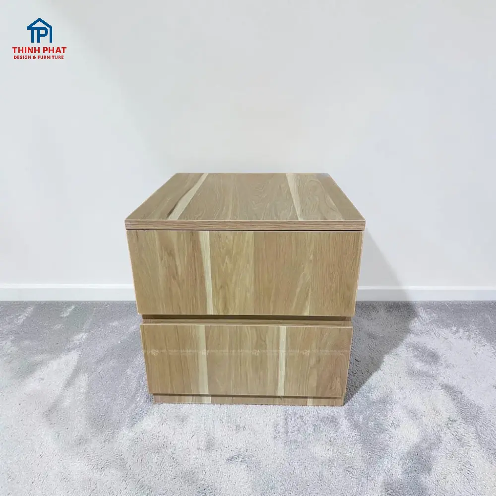 Tủ đầu giường MDF 2 ngăn giá rẻ tại Nội Thất Thịnh Phát Đà Nẵng